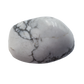 Detail view of AA Grade Howlite tumbled stone from Zimbabwe