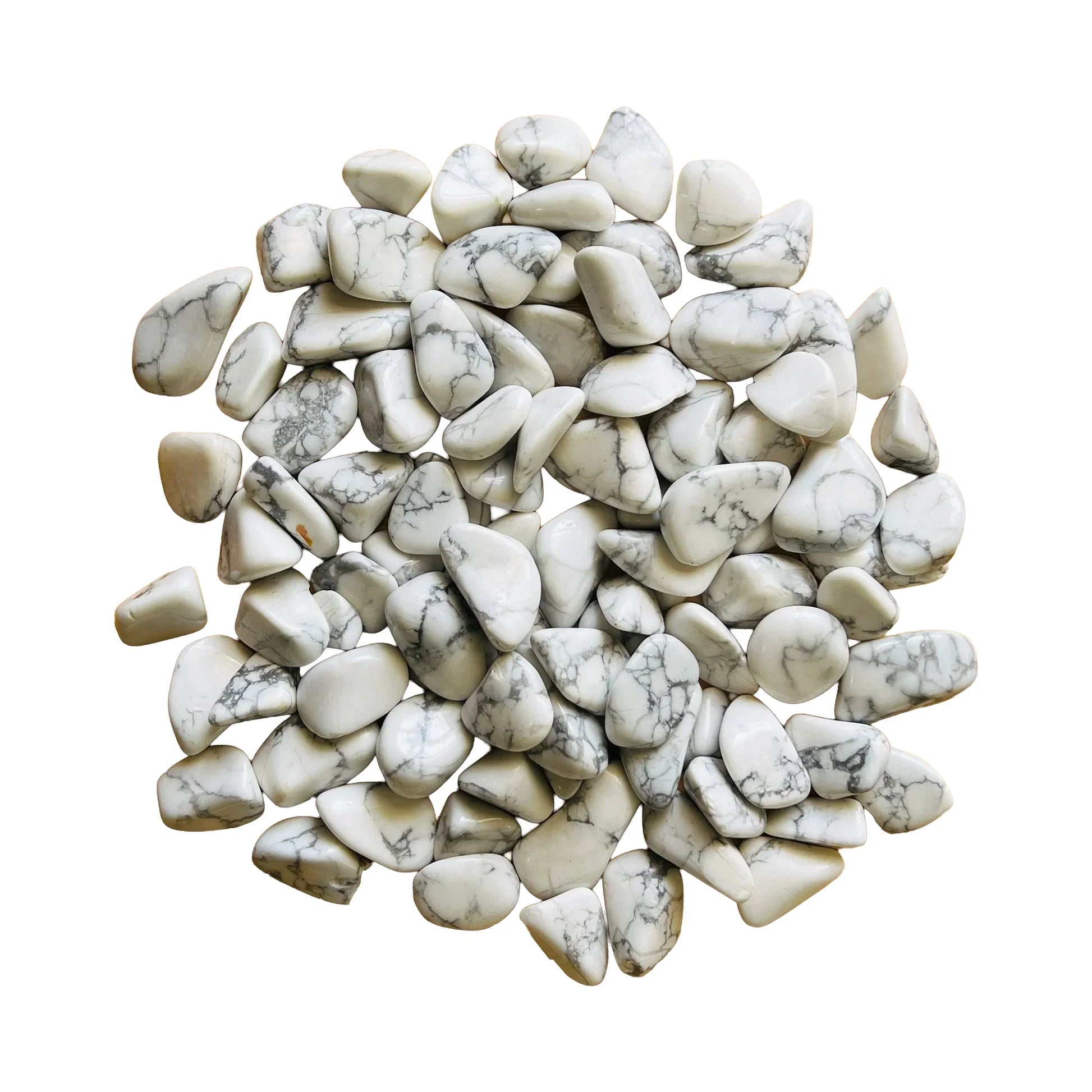 Howlite Tumbled Stone - Masvingo, Zimbabwe