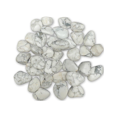 Howlite Crystals for Anxiety Relief, Calm & Cleansing — beginner-friendly gray polished, AA from Zimbabwe