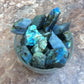 Full profile of Grade AAA Labradorite raw ready to ship from Beyond Bohemian