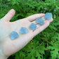 Full profile of Grade AA Celestite raw ready to ship from Beyond Bohemian