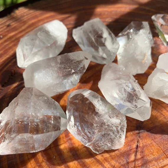 Full profile of Grade AAA Clear Quartz point ready to ship from Beyond Bohemian