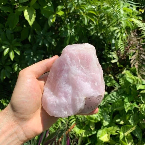 Grain detail of Rose Quartz specimen, drawn on for Love.