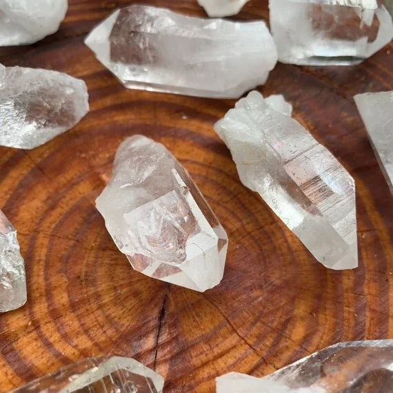 Full profile of Grade AAA Clear Quartz point ready to ship from Beyond Bohemian