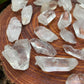Full profile of Grade AA Clear Quartz point ready to ship from Beyond Bohemian