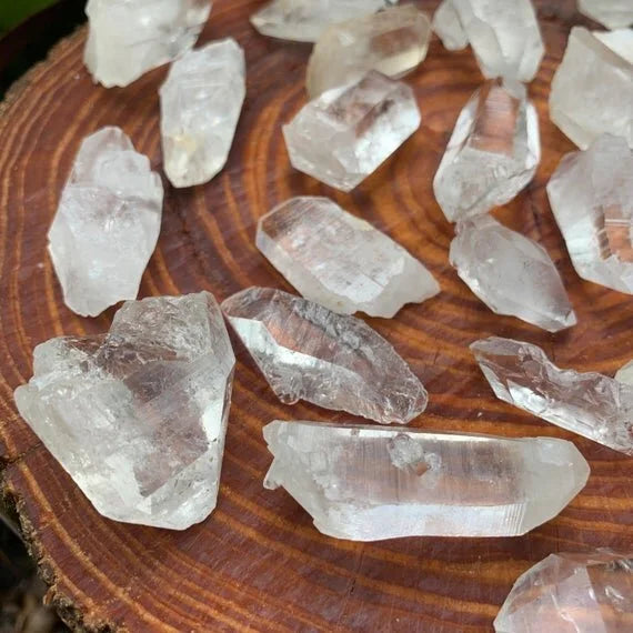 Full profile of Grade AA Clear Quartz point ready to ship from Beyond Bohemian
