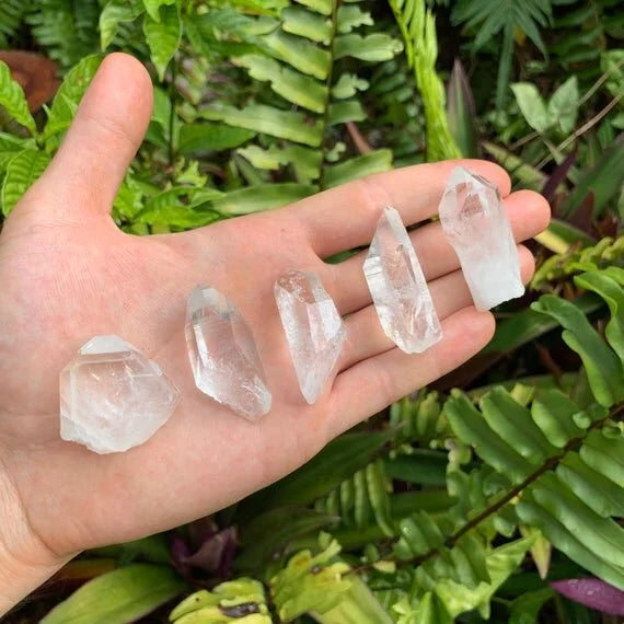 Full profile of Grade AAA Clear Quartz point ready to ship from Beyond Bohemian