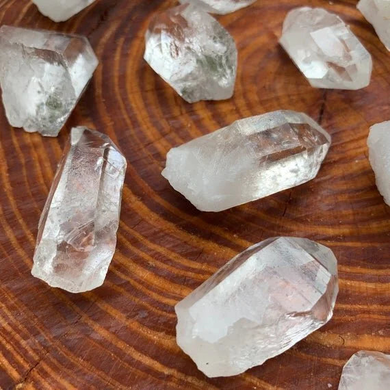 Full profile of Grade AAA Clear Quartz point ready to ship from Beyond Bohemian