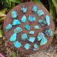 Base detail of Grade AA Amazonite raw