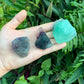 Base detail of Grade AA Fluorite raw