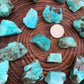 Back view of Grade AA Amazonite raw showing natural surface
