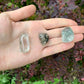 Close view of a Lodolite tumble with garden-quartz inclusions, Grade AA, Brazil