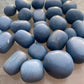 Full profile of Grade A Angelite tumbled stone ready to ship from Beyond Bohemian