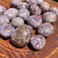 Full profile of Grade AA Lepidolite tumbled stone ready to ship from Beyond Bohemian