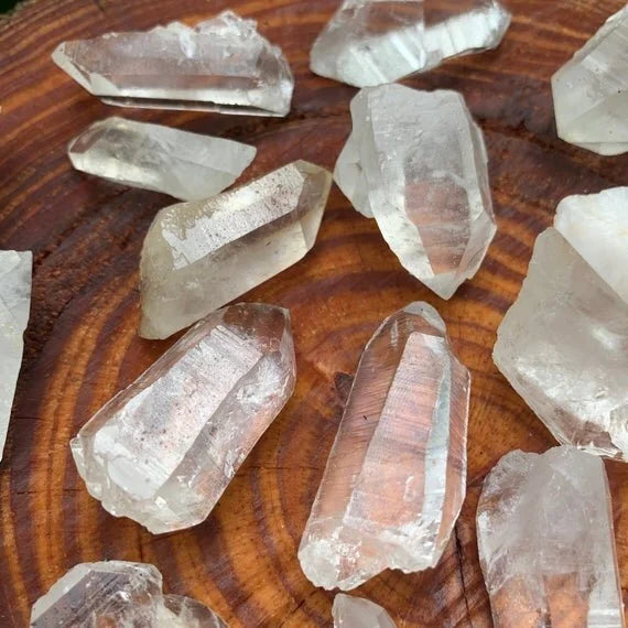 Full profile of Grade AA Clear Quartz point ready to ship from Beyond Bohemian