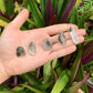 Grouping of Lodolite tumbles, Grade AA, translucent quartz with internal garden patterns
