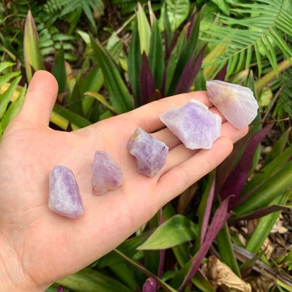 Full profile of Grade A Amethyst raw ready to ship from Beyond Bohemian