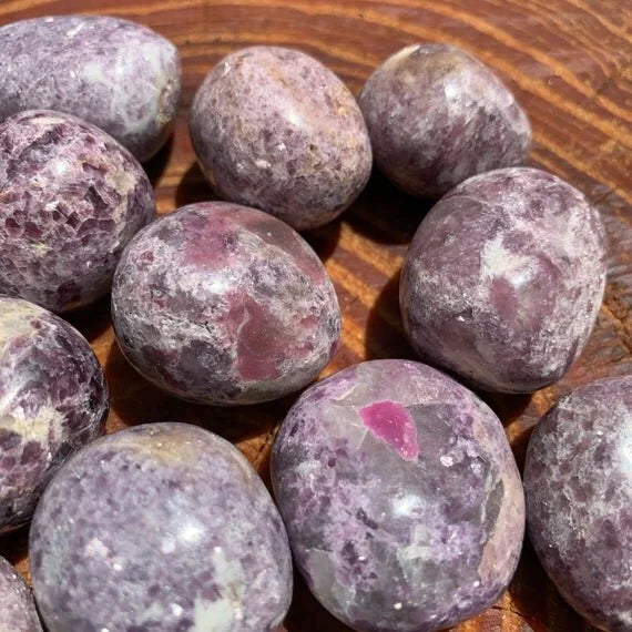 Lepidolite crystal from Peru with Purple, Pink color, polished finish for mindful calm
