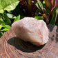 Full profile of Grade AA Rose Quartz specimen ready to ship from Beyond Bohemian