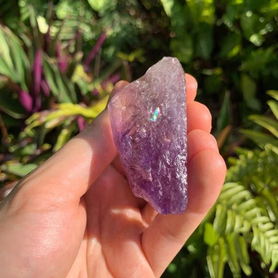 Full profile of Grade AA Ametrine raw ready to ship from Beyond Bohemian