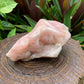 Detail shot of Grade AA Rose Quartz specimen under natural light