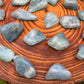 Full profile of Grade AAA Aquamarine tumbled stone ready to ship from Beyond Bohemian