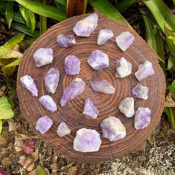 Full profile of Grade A Amethyst raw ready to ship from Beyond Bohemian