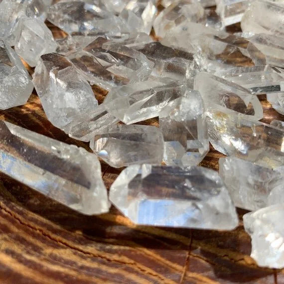 Full profile of Grade AA Lemurian Quartz point ready to ship from Beyond Bohemian