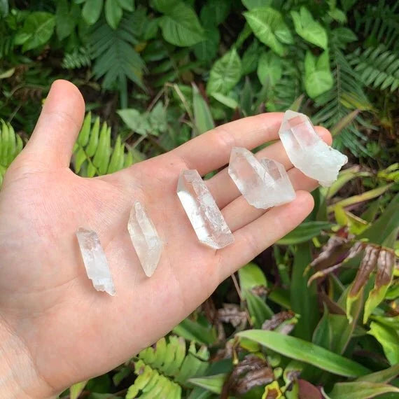 Full profile of Grade AA Clear Quartz point ready to ship from Beyond Bohemian