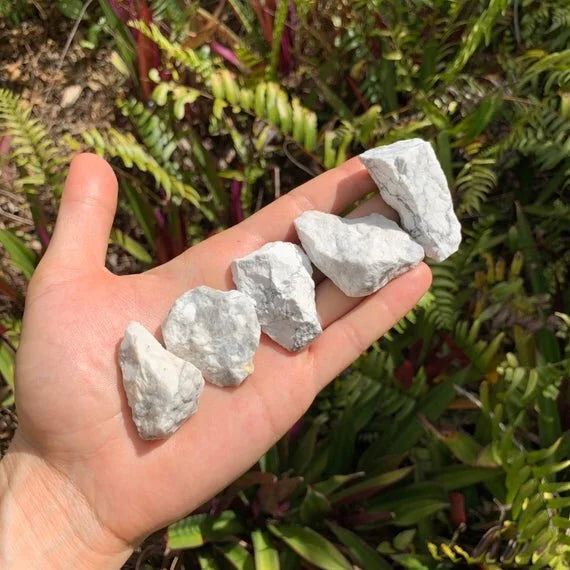 Full profile of Grade A Howlite raw ready to ship from Beyond Bohemian