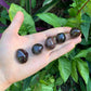 Full profile of Grade AA Garnet tumbled stone ready to ship from Beyond Bohemian