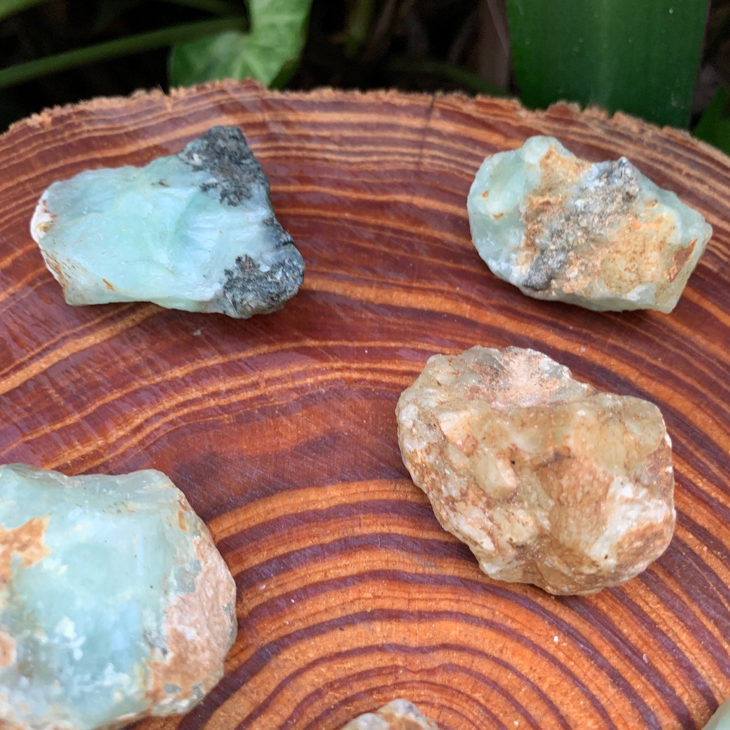 Full profile of Grade A Prehnite raw ready to ship from Beyond Bohemian
