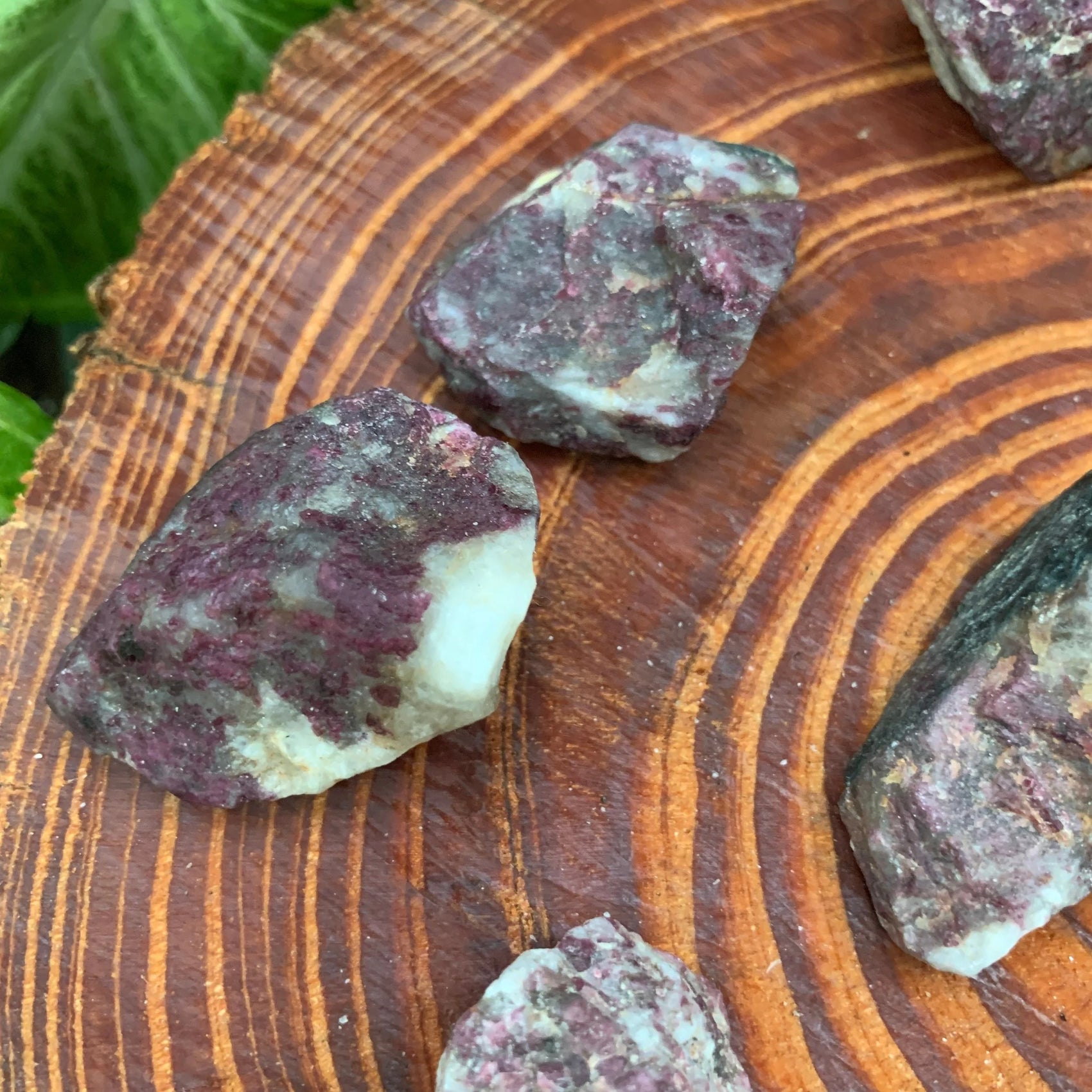 Full profile of Grade AA Pink Tourmaline raw ready to ship from Beyond Bohemian