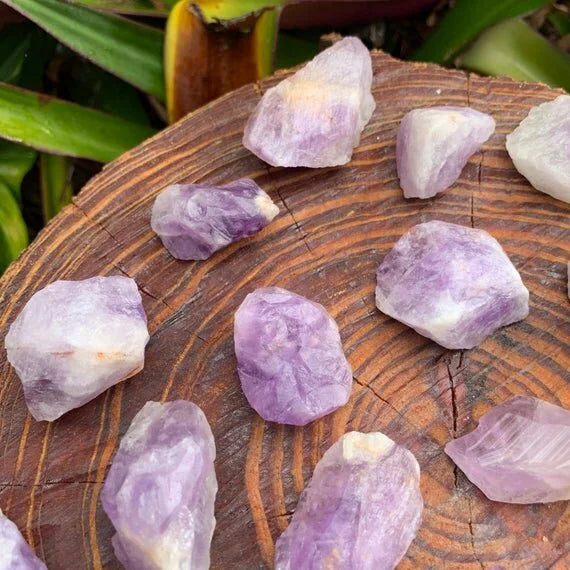 Full profile of Grade A Amethyst raw ready to ship from Beyond Bohemian
