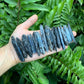 Base detail of Grade AA Blue Kyanite raw