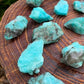Full profile of Grade AA Amazonite raw ready to ship from Beyond Bohemian