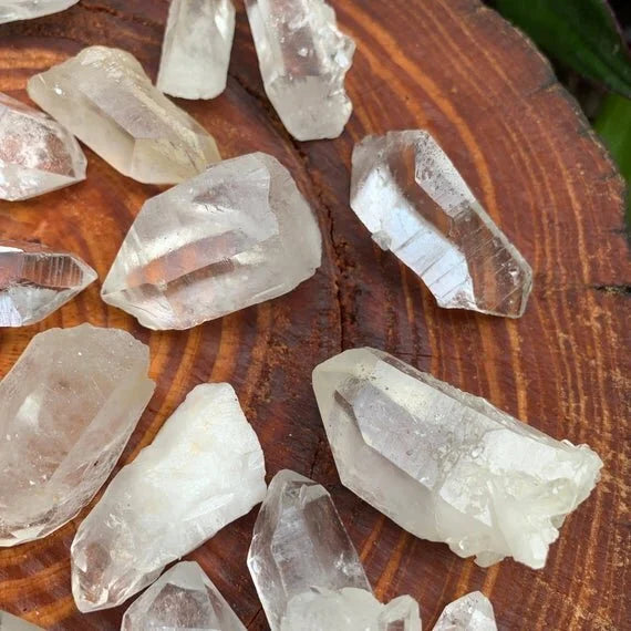 Full profile of Grade AA Clear Quartz point ready to ship from Beyond Bohemian