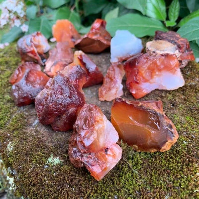 Ethically sourced Grade AA Carnelian raw from Boeny, Madagascar at Beyond Bohemian