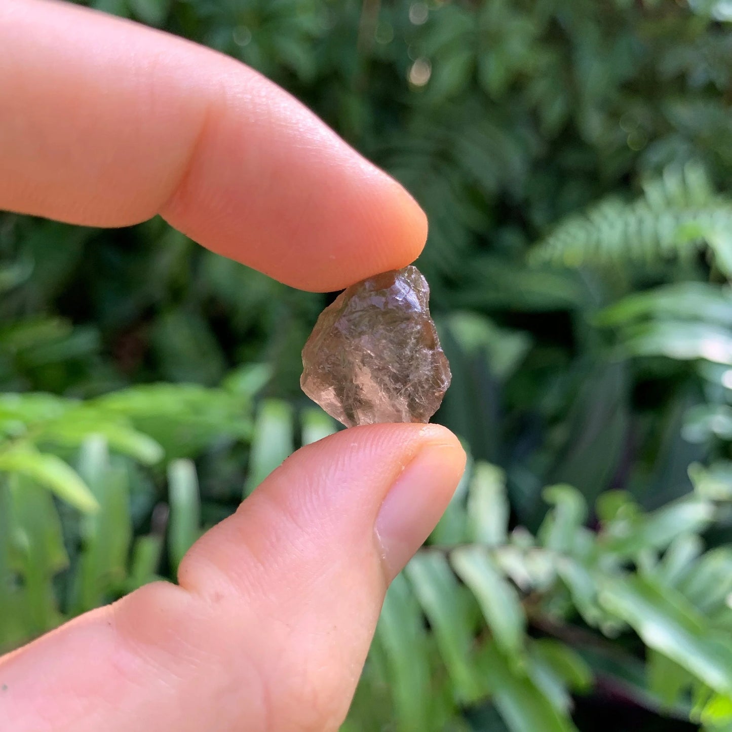 Full profile of Grade AA Smoky Quartz raw ready to ship from Beyond Bohemian