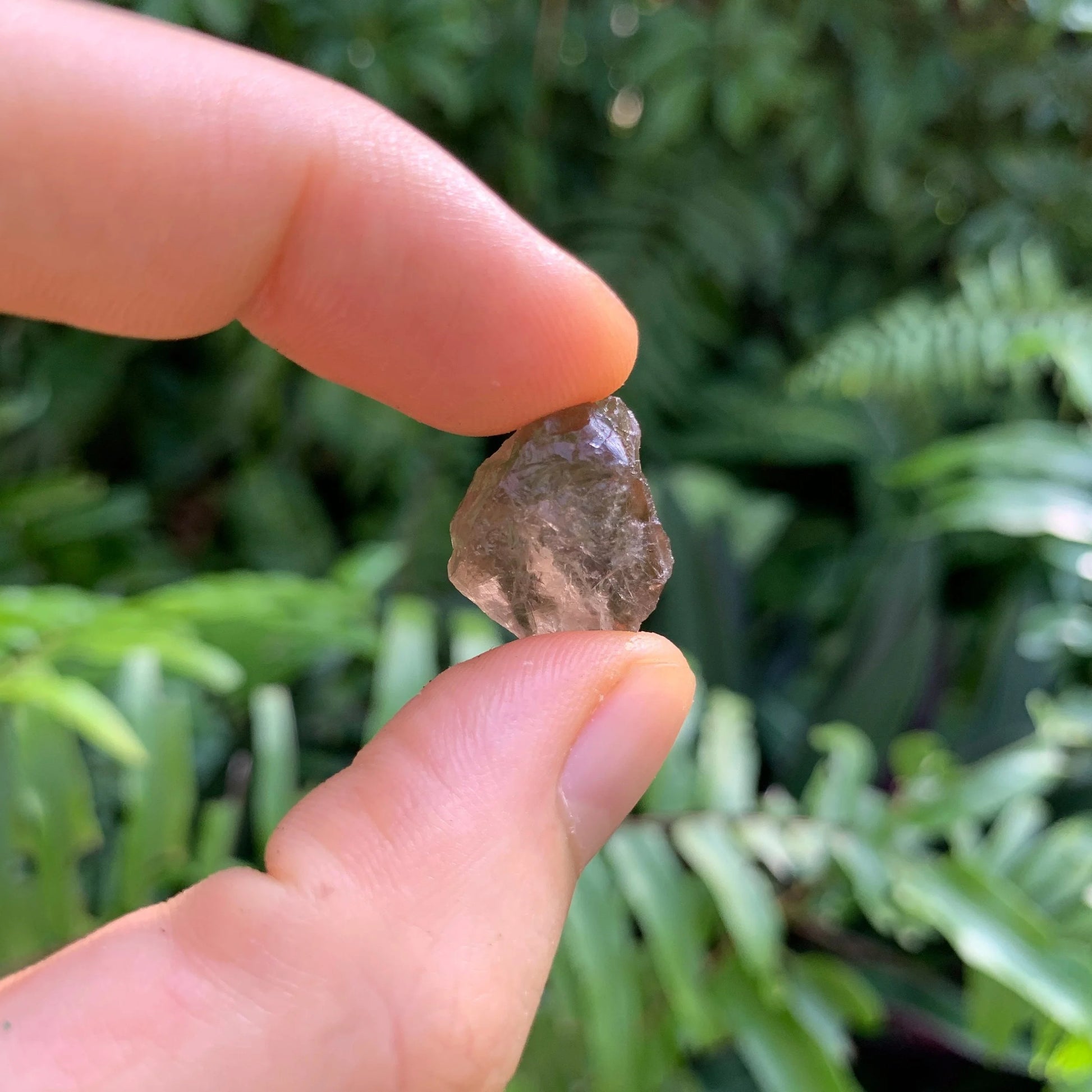Full profile of Grade AA Smoky Quartz raw ready to ship from Beyond Bohemian