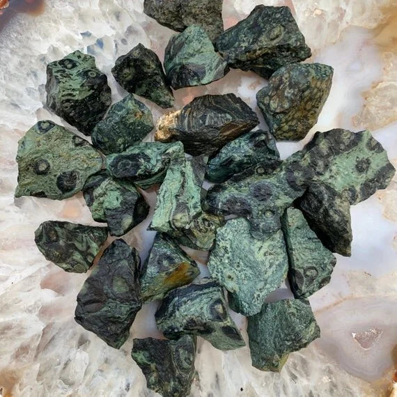 Full profile of Grade A Kambaba Jasper raw ready to ship from Beyond Bohemian