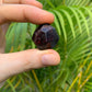 Rear view of Garnet raw stone, from Brazil, carried for Energy.