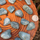 Full profile of Grade AAA Aquamarine tumbled stone ready to ship from Beyond Bohemian