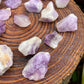 Full profile of Grade A Amethyst raw ready to ship from Beyond Bohemian