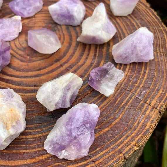 Full profile of Grade A Amethyst raw ready to ship from Beyond Bohemian