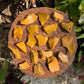 Full profile of Grade AA Yellow Jasper raw ready to ship from Beyond Bohemian