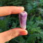 Full profile of Grade AA Chevron Amethyst tumbled stone ready to ship from Beyond Bohemian