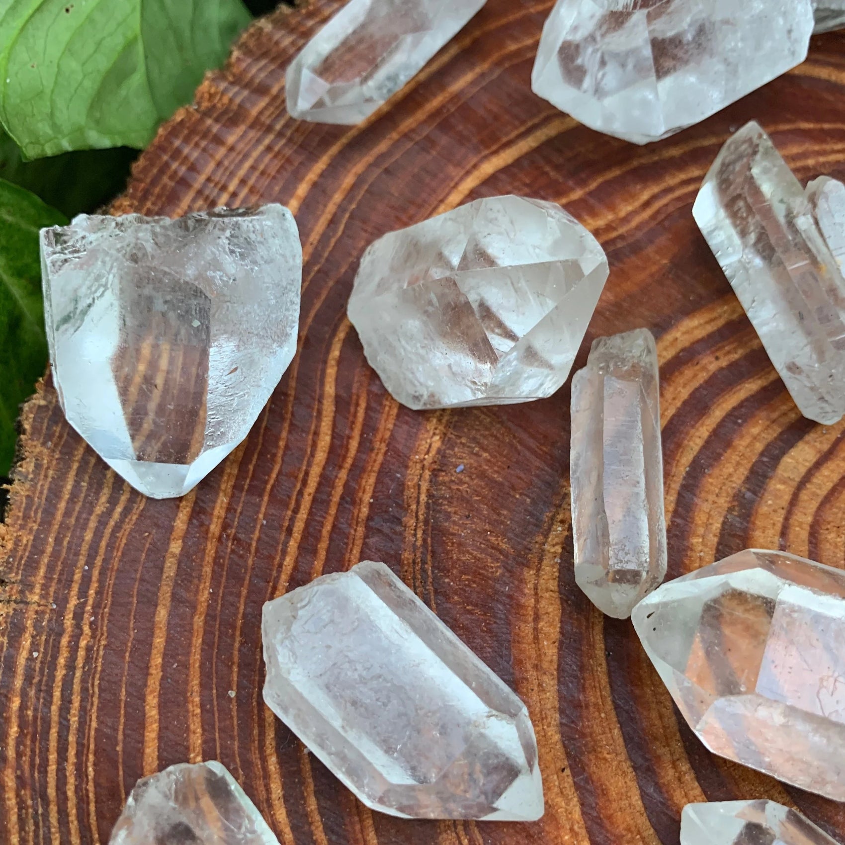 Full profile of Grade A Clear Quartz point ready to ship from Beyond Bohemian