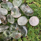 Polished Lodolite quartz showing internal landscape inclusions, Brazilian origin, 1 to 1.50 inch