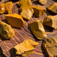 Full profile of Grade AA Yellow Jasper raw ready to ship from Beyond Bohemian